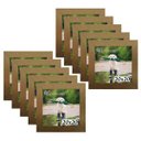 Ver imagem 1 de Kit 10 Porta Retrado Molduras 20x20 Dourado
