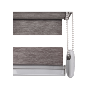 Persiana Double Vision luxo 1,20 L x 1,40 A:CINZA