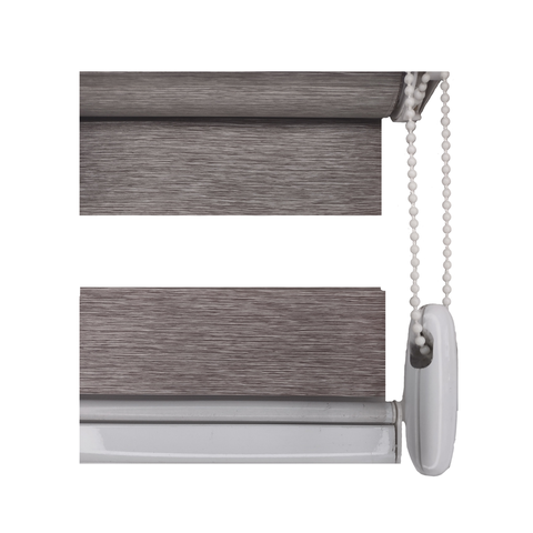 Persiana Double Vision luxo 1,20 L x 1,40 A:CINZA