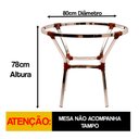 Ver imagem 2 de Mesa Ascoli em Alumínio 70cm Altura X 80cm Diâmetro Trama Original