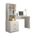 Ver imagem 2 de Escrivaninha Cristal 2 Gavetas 4 Nichos Branco - Peternella Móveis