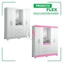 Ver imagem 5 de Guarda-roupa 4 Portas Nt 5015 Branco - Notável