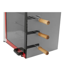 Churrasqueira Rotativa Elétrica 3 Espetos Cinza Malta - 127V - 2