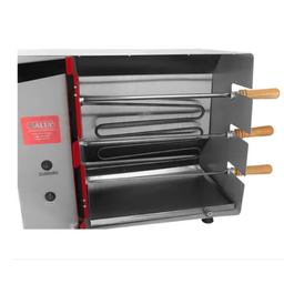 Churrasqueira Rotativa Elétrica 3 Espetos Cinza Malta - 127V - 4