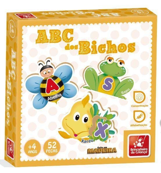 brinquedo Jogo Pedagógico Didático Encaixando as Sílabas 40 Peças Madeira  Educativo para Alfabetização Lúdica - Brinquedos Educativos Pedagógicos de  Madeira