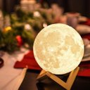 Ver imagem 1 de Luminária Lua Cheia 3d Abajur Touch Rgb Decoração Usb Led