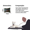 Ver imagem 3 de Colchonete de Pet Caminha Para Cães Gatos Impermeável Macio 70cm x 60cm Almofada