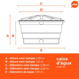 Caixa D'água 3.000l Fortlev - 3