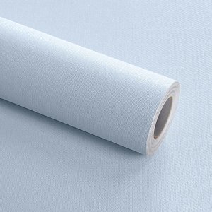 Kit 10 Metros de Papel de Parede Lavavel Textura Linho Azul Claro