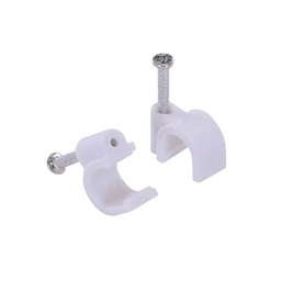 Fixa Cabo 8mm (rg6) Branco Pct com 25pçs - 4