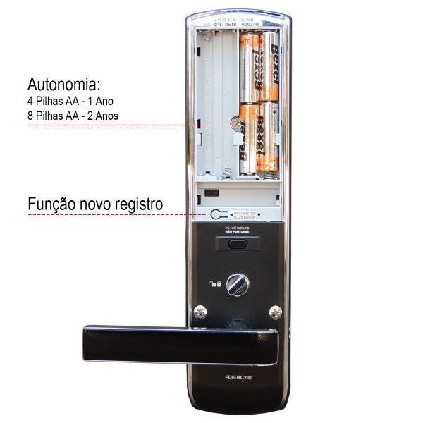 Fechadura Digital FDE-BC200 Pado Teclado Touch Screen  - 4