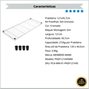 Ver imagem 2 de Kit Prateleira Avulsa para Estante Aço Aramado Membrs Mark 121x45