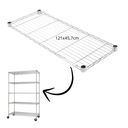 Ver imagem 6 de Kit Prateleira Avulsa para Estante Aço Aramado Membrs Mark 121x45