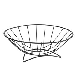 Fruteira de Mesa Arthi Linha Black Life em Aço Cromado Preta - 1