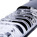 Ver imagem 3 de Luminária Mini Elite 47cm com Aletas E-27 2 Lâmpada Eletr. Preta