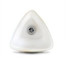 Ver imagem 4 de Pendente Trio Aluminio+Vidro Triangular Fosco E-27 1 Lâmpada Max 60W Amarelo