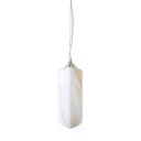 Ver imagem 1 de Pendente Trio Aluminio+Vidro Triangular Fosco E-27 1 Lâmpada Max 60W Amarelo