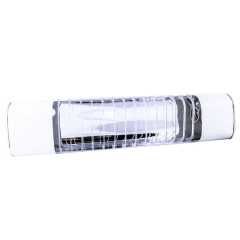 Luminária Mini Elite 47cm com Aletas E-27 2 Lâmpada Eletr. Branca