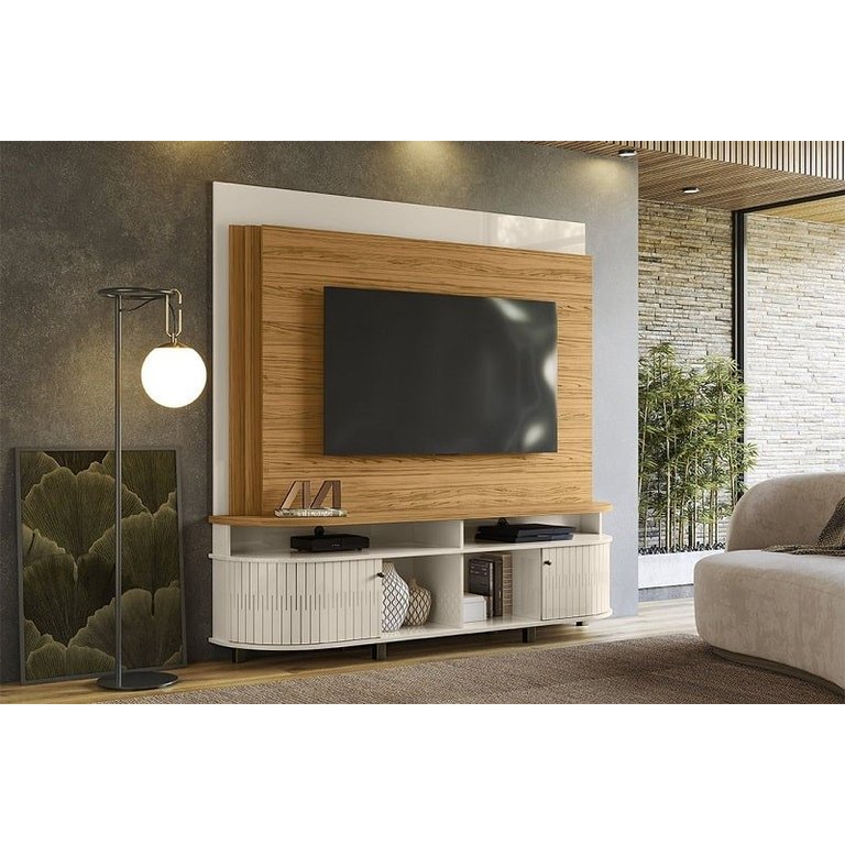 Home Theater Daytona para Tv até 65 Polegadas - Naturale/off White - Madetec