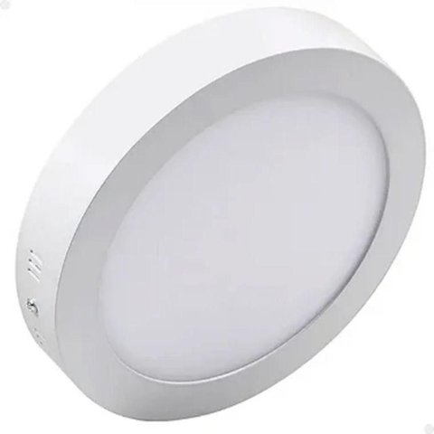 Luminária Plafon Redondo de Sobrepor 23cm 18w 3000k Lorben