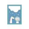 Quadro Quarto Bebê Unicórnio e Leão Mold Azul 22x32cm - 1