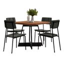 Ver imagem 4 de Conjunto Mesa Jantar 90cm + 4 Cadeiras Lou Estofadas Np