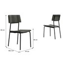 Ver mais imagens de Conjunto Mesa Jantar 90cm + 4 Cadeiras Lou Estofadas Np