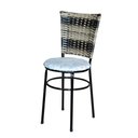 Ver imagem 6 de 6 Cadeiras para Cozinha Preta Hawai Cappuccino Premium Assento Floral Cor:floral Gelo