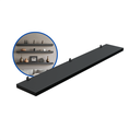 Ver imagem 2 de 1 Prateleira Preta 60X10 Com Suporte Flutuante Mdf Organizadora Decoração Cozinha Quarto Banheiro