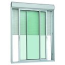Ver imagem 3 de Porta Integrada Alumínio Sasazaki Veneziada com Controle Remoto 110V - 2,41Mx20,5 x 200cm