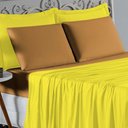 Ver imagem 3 de Jogo de Cama Casal Nobre 4 Peças Lençol com Elástico de 30cm de Altura Malha 100% Algodão -