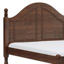 Ver imagem 5 de Cama Casal 140cm com Cabeceira Pé Madeira Eduarda Café F07 - Mpozenato