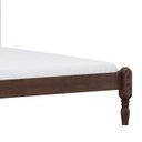 Ver imagem 6 de Cama Casal 140cm com Cabeceira Pé Madeira Eduarda Café F07 - Mpozenato