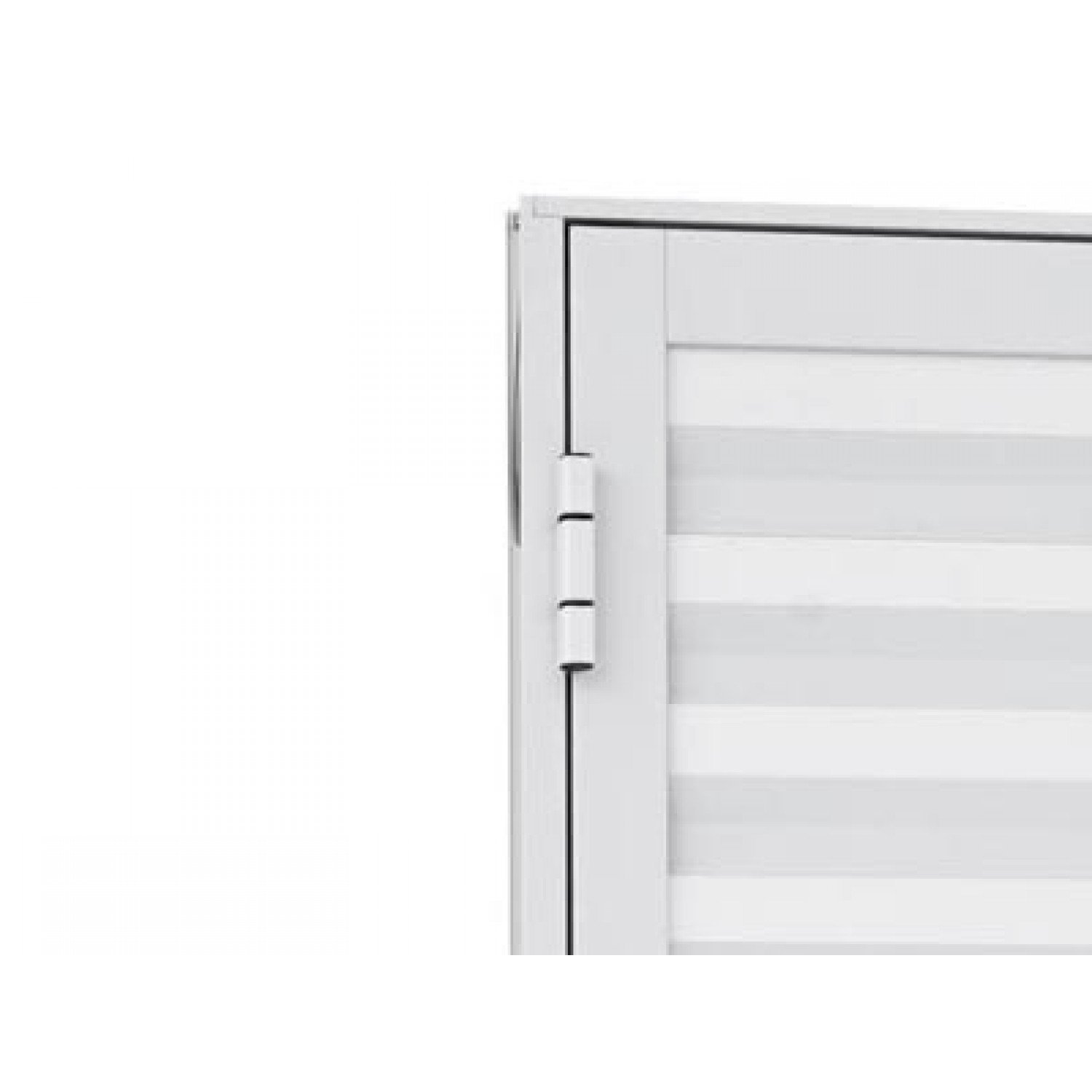 Porta de Alumínio Social com Postigo Aluminium 215 x 3,7 x 87,45cm - 4