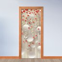 Ver imagem 2 de Adesivo de Porta - Rosas e Bolas 3d