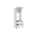 Ver imagem 1 de Paneleiro de Cozinha Cz-3306 C/ 1 Porta 2 Gavetas e C/ 1 Nicho P/ Forno 70cm Branco - Tecno Mobili