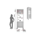 Ver imagem 3 de Paneleiro de Cozinha Cz-3306 C/ 1 Porta 2 Gavetas e C/ 1 Nicho P/ Forno 70cm Branco - Tecno Mobili