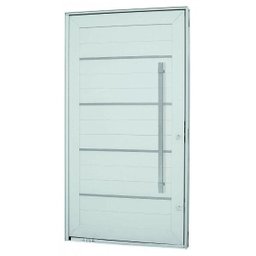 Kit Porta Pivotante com Friso Alumínio 224 x 126cm Sasazaki - 2 Kit Porta Pivotante com Friso Alumínio 224 x 126cm Sasazaki - 2