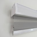 Ver imagem 6 de Persiana Rolo Double Vision Zebra 220larg x 220alt Cinza com bando - Sala/ Escritório/Quarto/Sacada