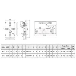 Placa para Centro com 4 Castanhas de 250mm - Ssc-10 - 5