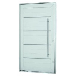 Kit Porta Pivotante com Friso Alumínio 244 x 146cm Sasazaki - 2 Kit Porta Pivotante com Friso Alumínio 244 x 146cm Sasazaki - 2