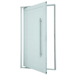 Kit Porta Pivotante com Friso Alumínio 224 x 126cm Sasazaki - 3 Kit Porta Pivotante com Friso Alumínio 224 x 126cm Sasazaki - 3