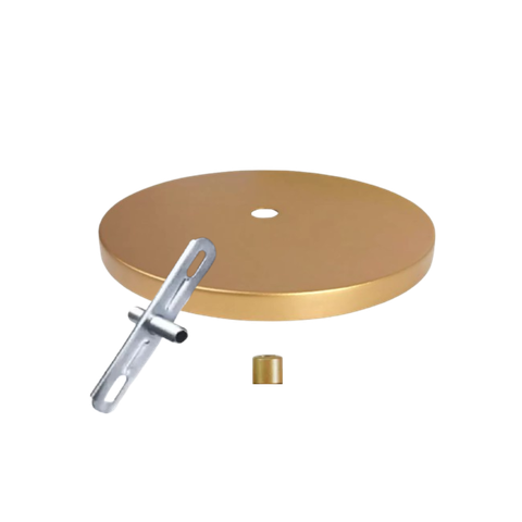 Canopla Alumínio Acabamento Pendente Lustre Luminária Tampa