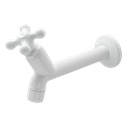 Ver imagem 1 de Torneira para Pia Modelo Parede Tam. 15cm Linha Porto Belo Bitola 1/2'' e 3/4'' Abs Cor Branco Durín