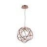 Lustre Pendente Luminária Area Gourmet Cozinha Bello 1L Metal Rose - 1