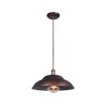Lustre Pendente Luminária para Área Externa Churrasco Metal Café 39CM - 1