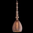 Ver imagem 2 de Lustre Pendente Luminária Vintage Pylon E27 de Vidro Rose 24Cm