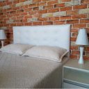 Ver imagem 4 de Cabeceira Cama Box Solteiro Botonê 15 Corino Branco 90 X 60 RBL