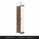 Ver imagem 3 de Sapateira 1 Porta com Prateleiras Joker Boreal/branc-móveis Arapongas Boreal/branco