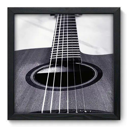Quadro Decorativo - Violão - 33cm x 33cm - 005qngbp - 1